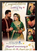 Personalized Anniversary Photo Frame – A4 (9×12 Inch)