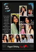 Personalized Birthday Photo Frame 4 – A4 (9×12 Inch) | Send Photos on WhatsApp After Order